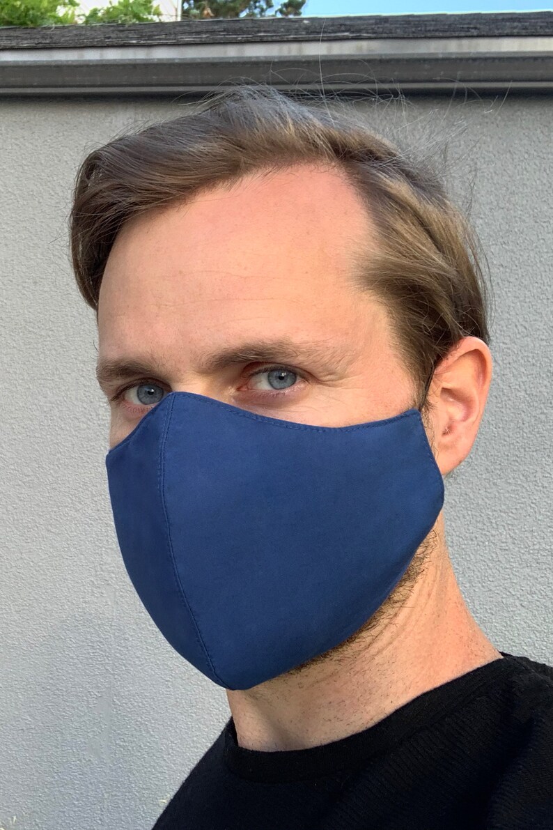 Extra Large Face Mask with Filter Cotton Facemask with Nose Etsy