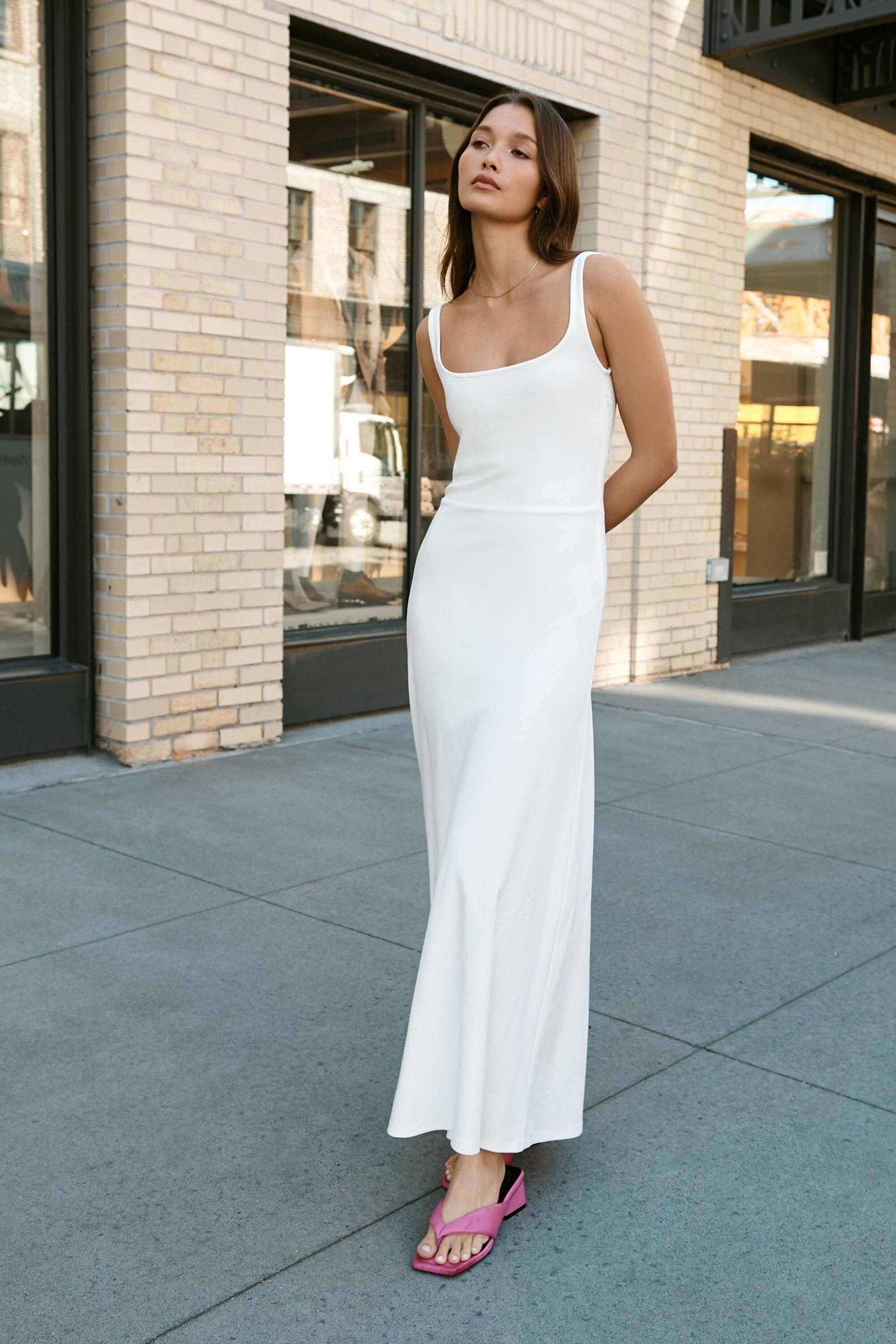 【HOMMEGIRLS】 RIB TANK MAXI DRESS WHITE HOMMEGIRLS Rib Tank Maxi Dress | Shopbop