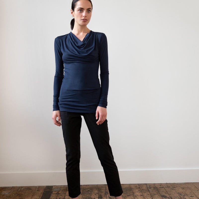 Cowl Neck Long Sleeve Tunic main image 1