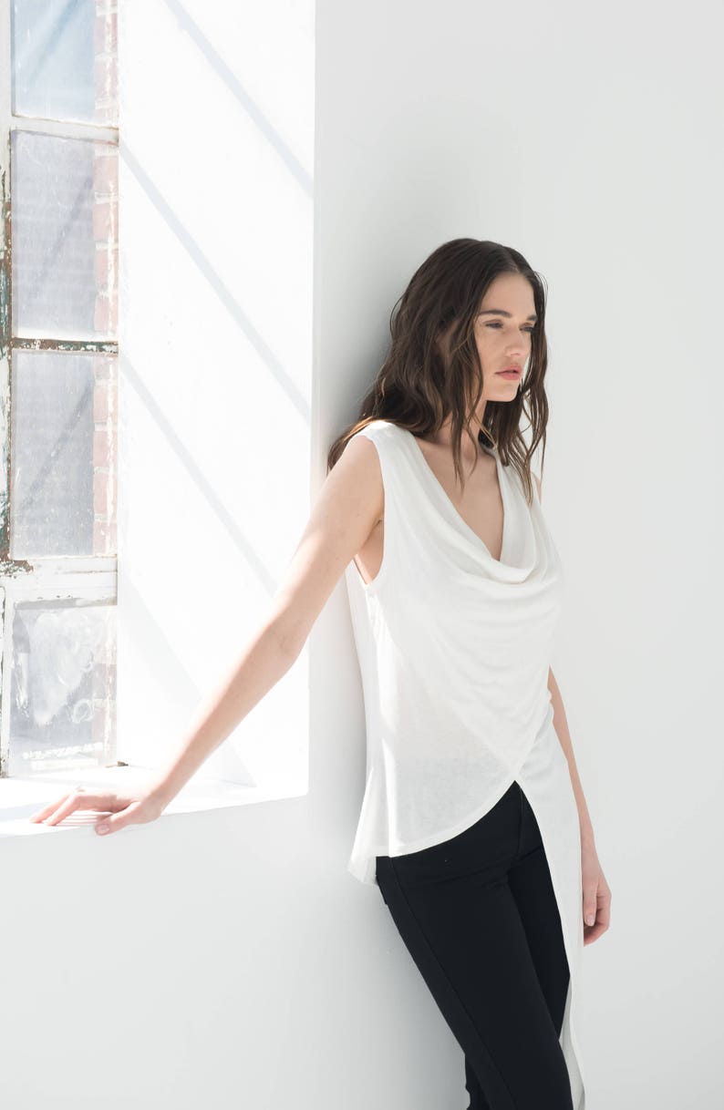 long sheer tunic shirt