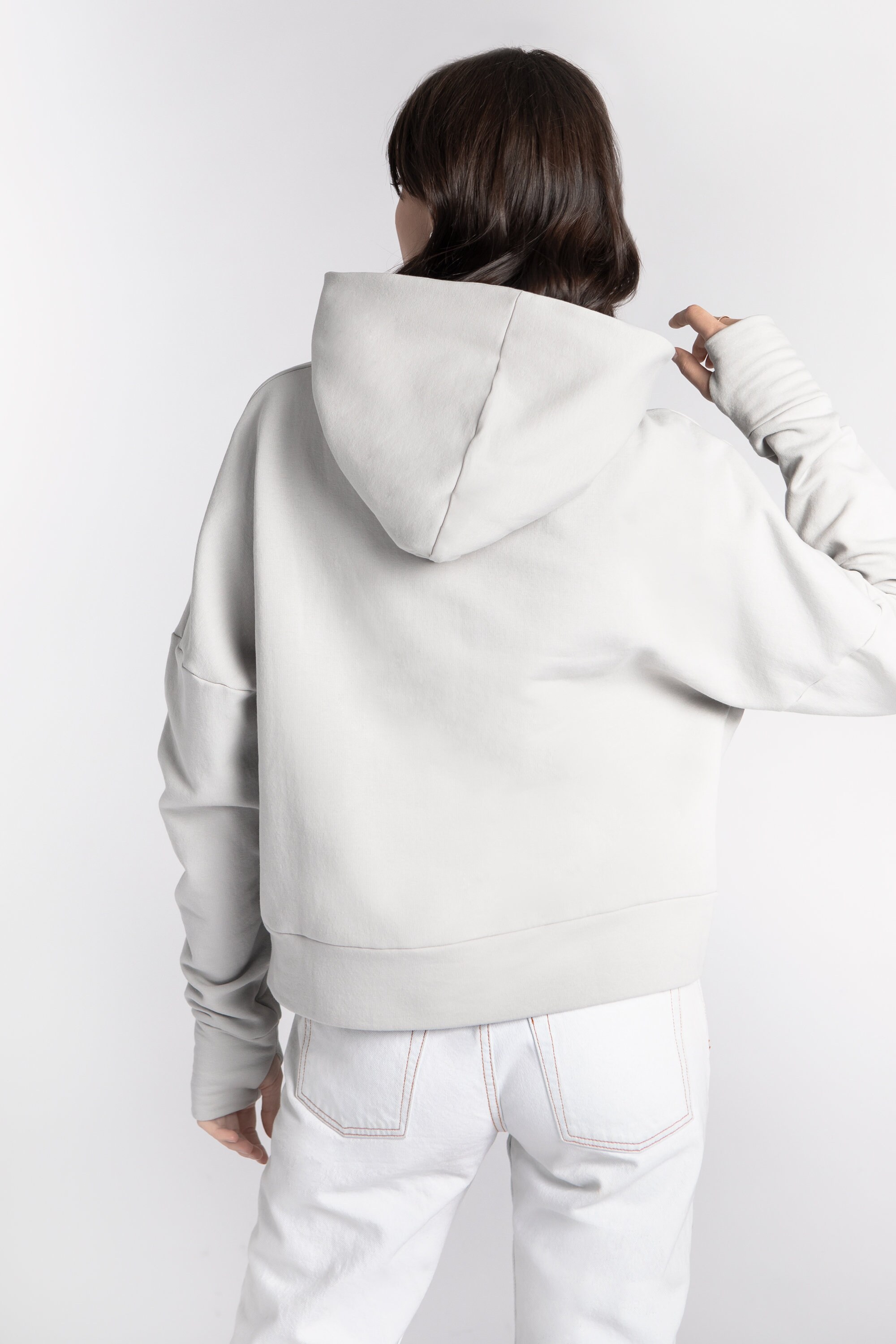 Boxy Hoodie Langarm Sweatshirt Boxy Sweatshirt Damen Etsy