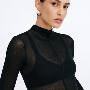 HYEON ヘヨンsheer turtle / black HYEON ヘヨンsheer turtle / black