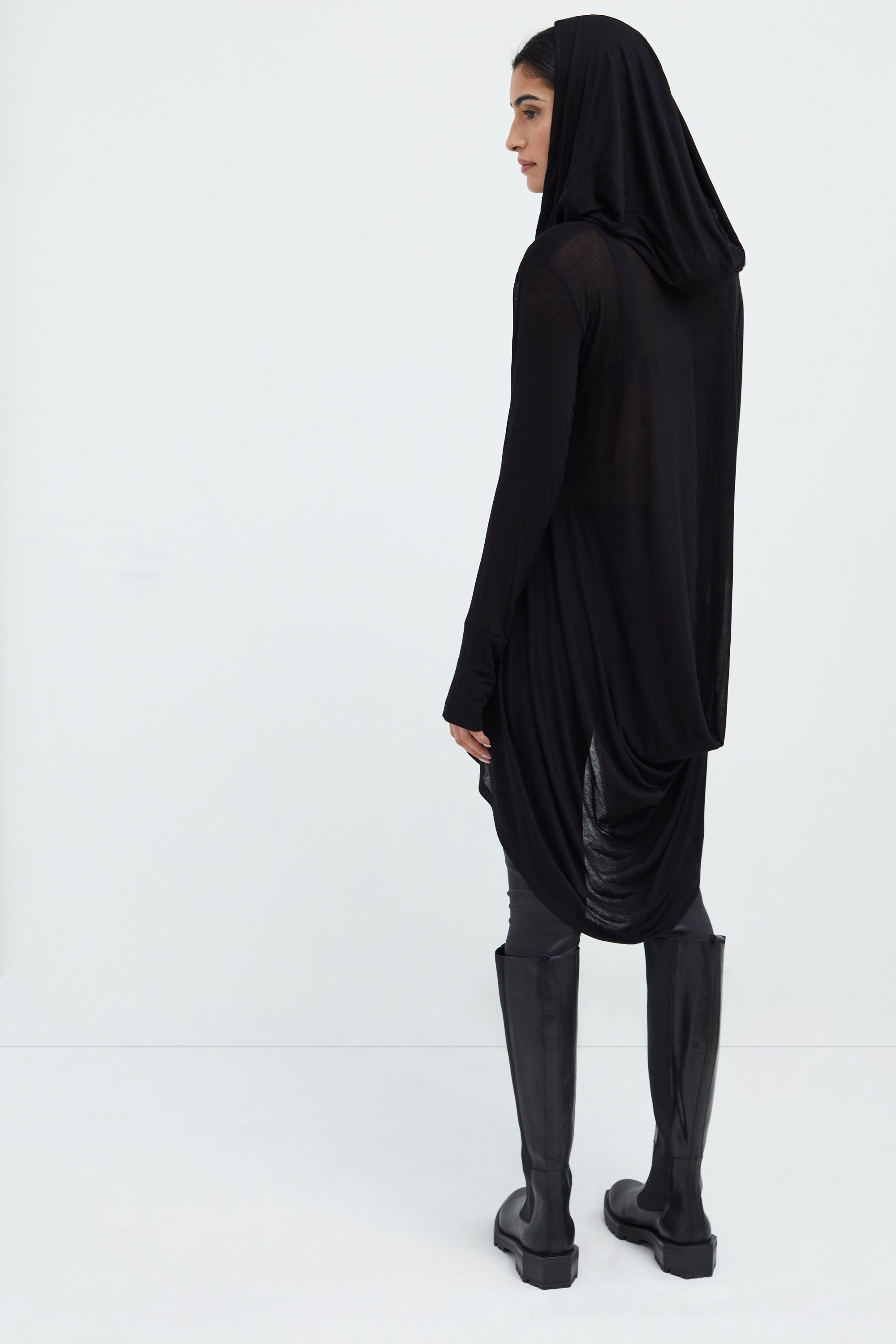 Black tunic sweatshirt deals