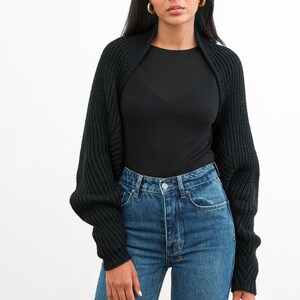 Open Front Balloon Sleeve Cardigan and Pants Set