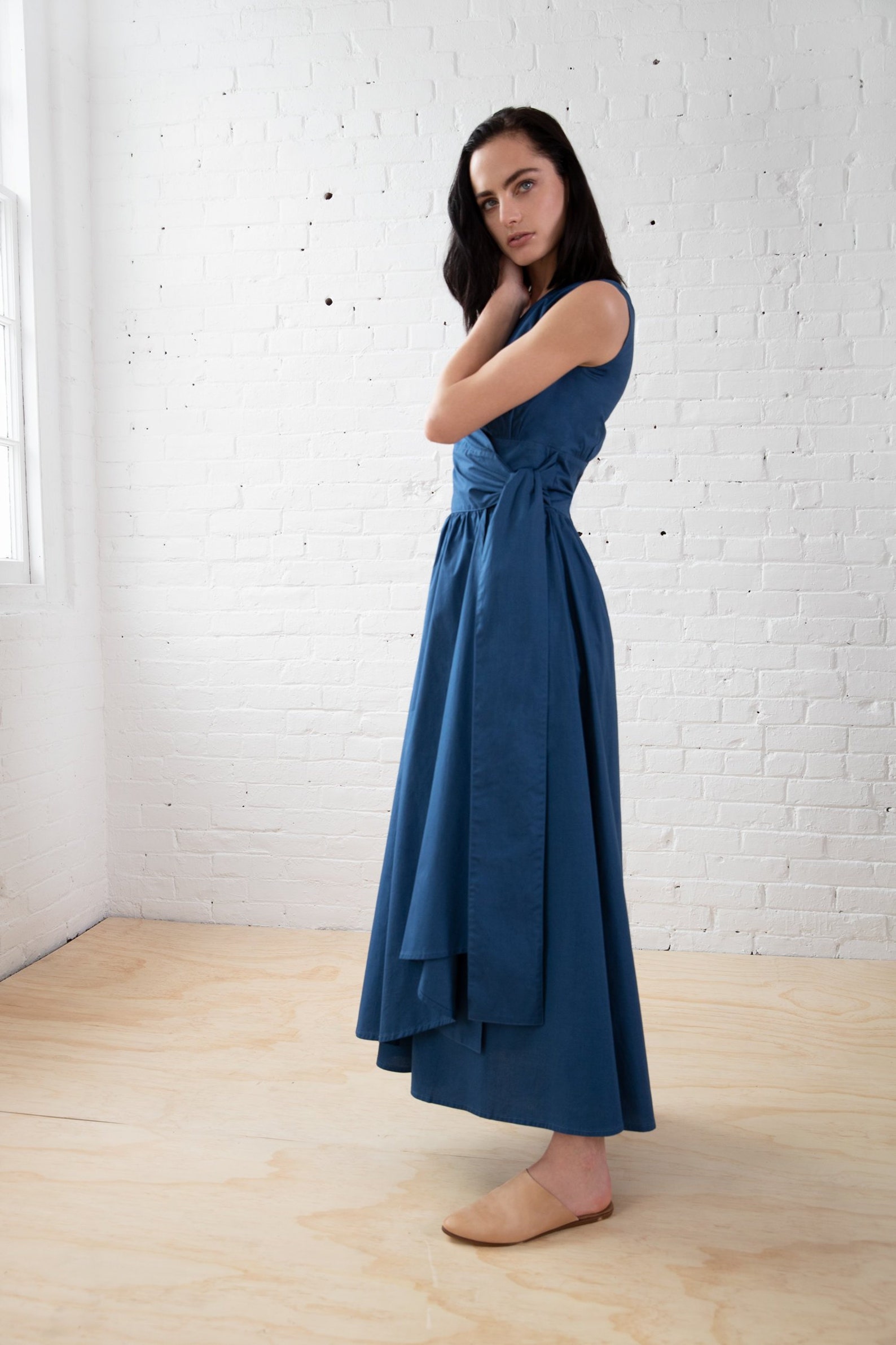 wrap long gown