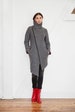 Asymmetrical Jacket, Wool Coat, High Collar Coat, Winter Coat with Pockets, Asymmetrical Wool Coat, Maren Wool Jacket, Marcella - MC0720 