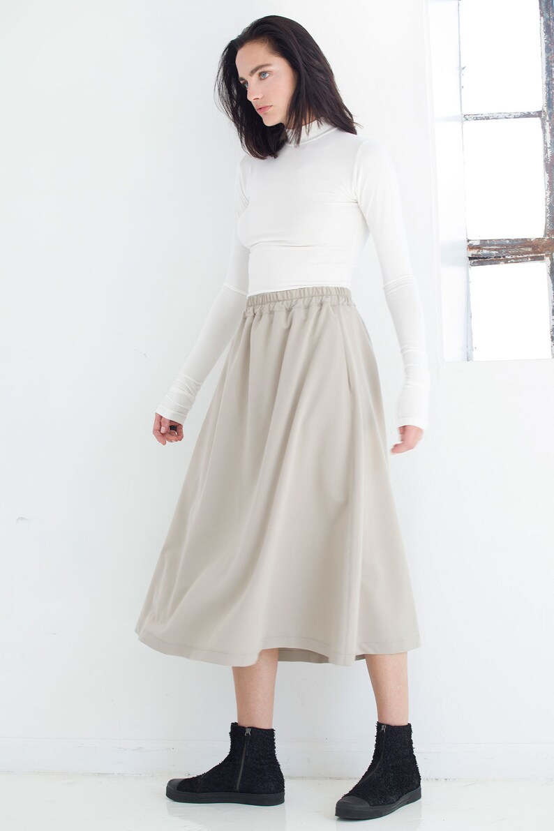 Loose Skirt Stylish Skirt Unique Skirt Designer Skirt Long Etsy