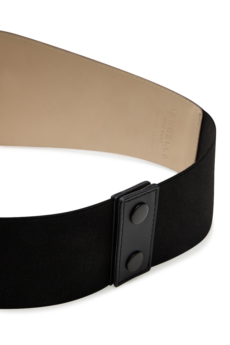 Black Leather Belt, Waist Belt, Italian Leather Belt, Designer Belt, Wide Belt, Minimalist Belt, Chambers Belt, Marcella MA2058 image 6
