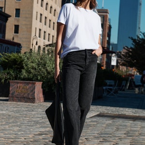 White Oversized T-Shirt, Cutout Back Top, Short Sleeve Shirt, White TShirt, Edgy Tee, Women's Shirt, Felix Top, Marcella MB1986 image 4