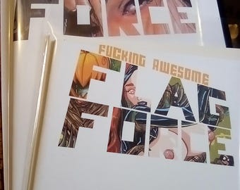 Couverture de la bande dessinée FlagForce, numéros 4 ou 5, par Boo Rudetoons