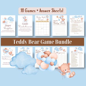 Teddy Bear Printable Baby Shower Games