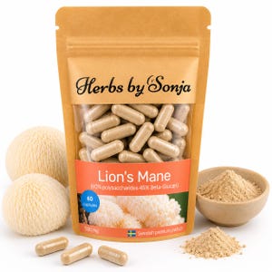 Lion's Mane Mushroom 500 mg Capsules | Focus & Memory Support