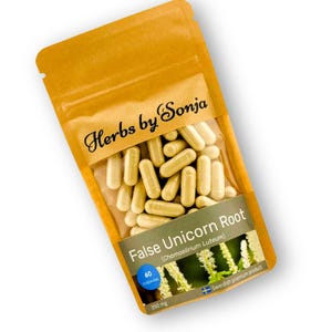 False Unicorn Root Capsules | 350mg 10:1 Extract | Premium Herbal Supplement | Vegan | Pure Botanical Powder | Made in Sweden