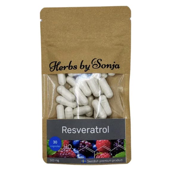 Resveratrol Capsules 500mg | Pure Trans-resveratrol | Vegan | 60 Capsules | Made In Sweden - New Zealand - View #9