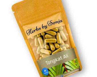 Tongkat Ali, 450 mg, 200:1 extract, 60 veganistische capsules,