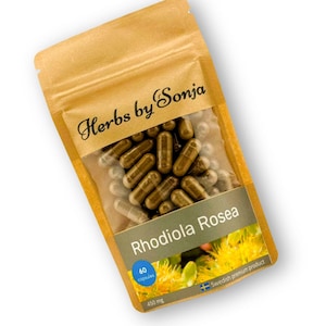 Rhodiola rosea Kapseln: Veganes Adpatogen, schwedische Herstellung