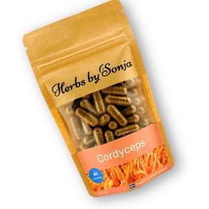 Cordyceps Militaris Kapseln – 40% Polysaccharide Extrakt, Vegane Kapseln