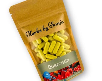 Quercetin Capsules 500mg | Pure Extract | Vegan | 60 Capsules | Made in Sweden