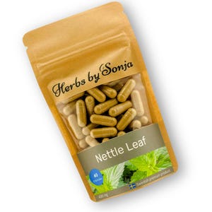 Nettle Leaf Capsules 430mg | 10:1 Herbal Extract | Vegan | 60 Capsules | Urtica dioica | Made in Sweden