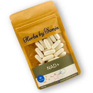 NMN Capsules 530mg | Nicotinamide Mononucleotide | Vegan | 60 Capsules | NAD+ Booster | Made in Sweden