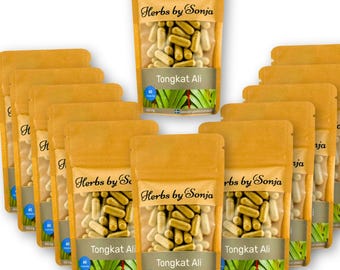 Tongkat Ali Kapseln 450mg – 200:1 Extrakt, 12er Pack, Vegane Kapseln