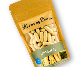 Ginseng Root Capsules: 85% Ginsenosides, Vegan Adaptogen