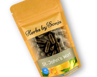 St. John's Wort Vegan Capsules | 8:1 Extract, Swedish Made