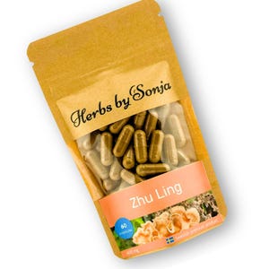 Zhu Ling Mushroom Capsules | 50:1 Extract, Vegan, Swedish Made