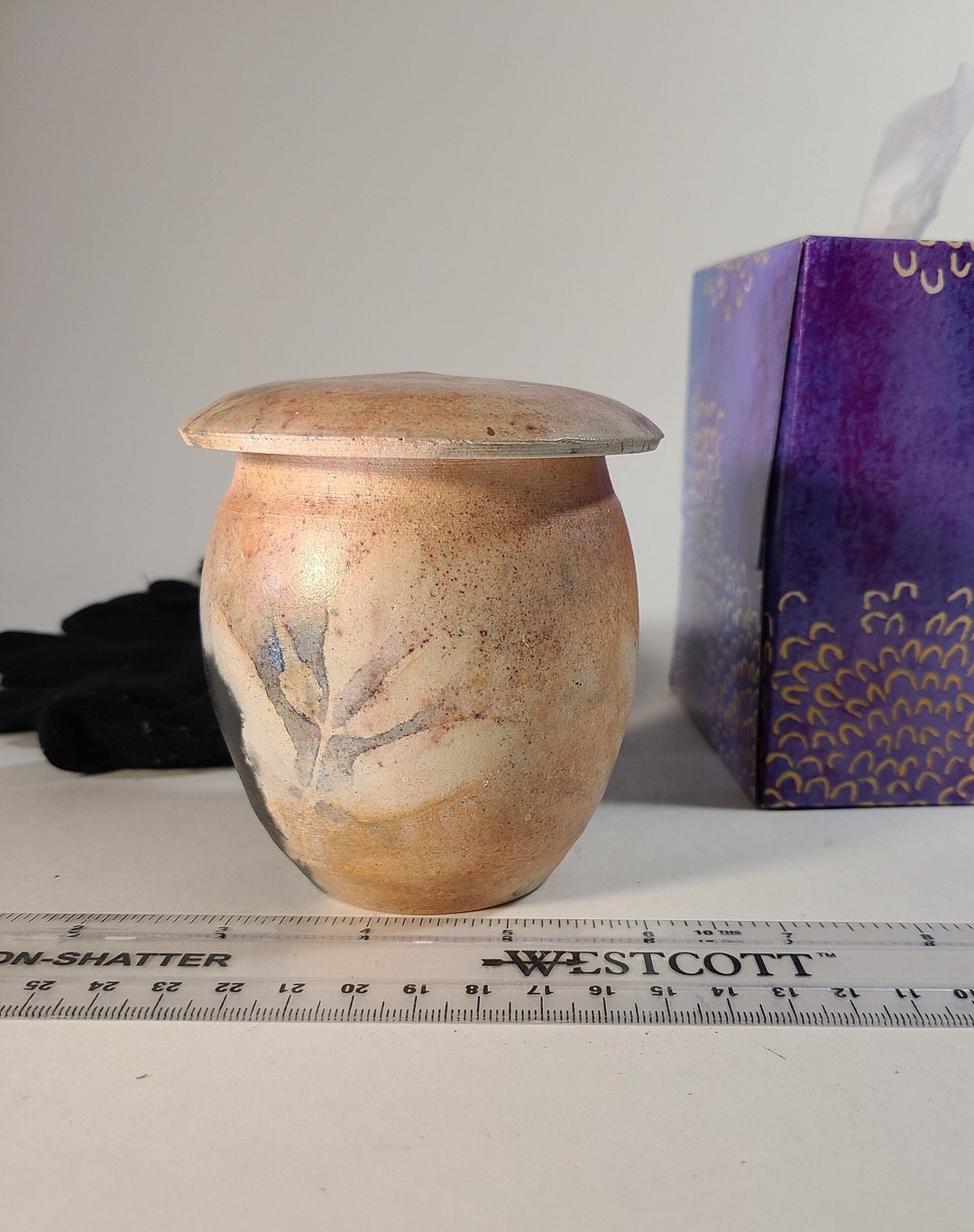 Ceramic Container For Fire Ceramic Pit Fired Jar, Wood Fired Ceramic Lidded Jar, Native American ...