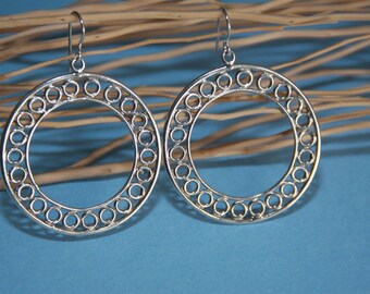 Hoop Earrings Sterling Silver  ENDLESS CIRCLES