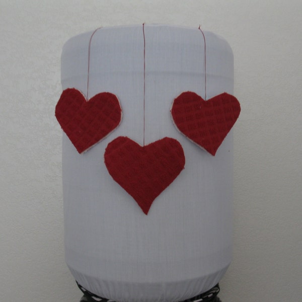 damask hearts-Love Water Dispense Cover-Water Bottle Cooler Cover-5 Gallon standard Size