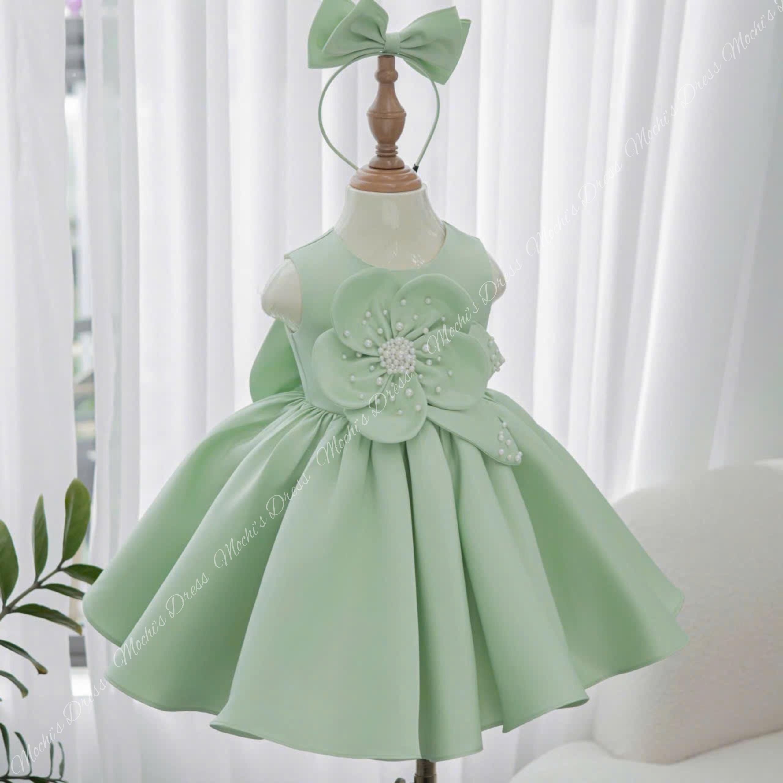 mint green dress with bow Mint Sky Bows Gown Teuta Matoshi