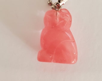 Pink kitty Necklace