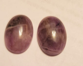 Paar kwarts cabochons