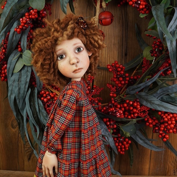 Set Christmas Dress Petticoat Stockings For Dolls Like BIG Stella By Connie Lowe