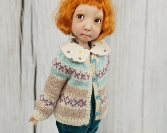 Sweet Knitting Cardigan For Doll Like SMALL Stella By Connie Lowe