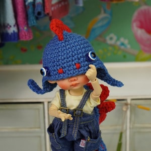 Hat Dragon For Irrealdoll Engendritos Lati Yellow Nikki Britt Pukifee Crochet Red Blue