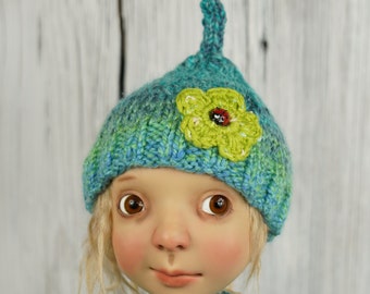 Sweet Knitting Hat For Doll Like Blythe BIG Stella By Connie Lowe