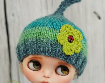 Sweet Knitting Hat For Doll Like Blythe BIG Stella By Connie Lowe