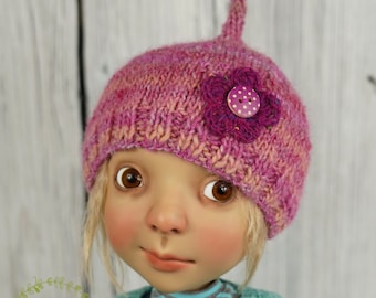 Sweet Knitting Hat For Doll Like Blythe BIG Stella By Connie Lowe