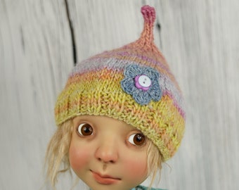 Sweet Knitting Hat For Doll Like Blythe BIG Stella By Connie Lowe