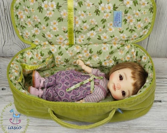 Travel Bag Sleeping Length 32cm Protective Doll Case Blythe Littlefee Nora Faylini Pepper Frankie Dumping Meadow 1/6 Velvet Green Flowers