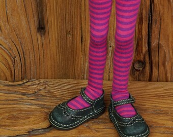 Stockings Pink Stripes Sweet SMALL Stella By Connie Lowe Bjd Outfit