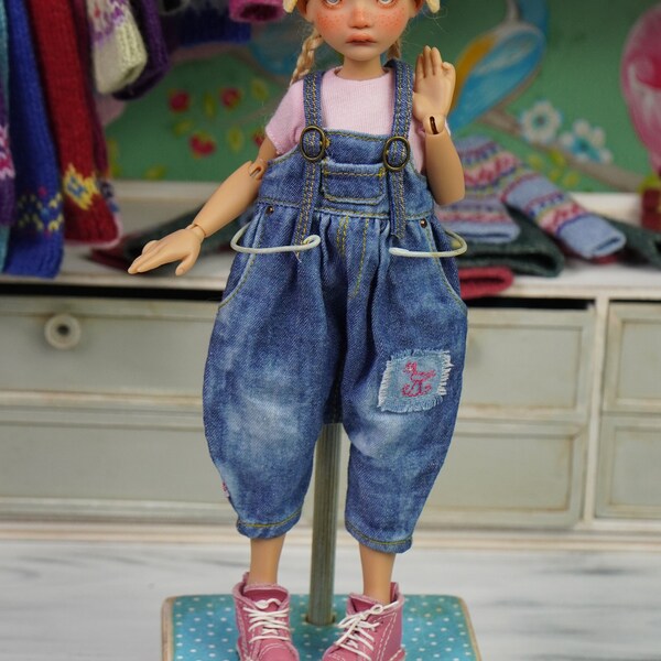 Overalls Denim Jeans For Dolls Like Blythe Hminor Enoki Annic Irrealdoll