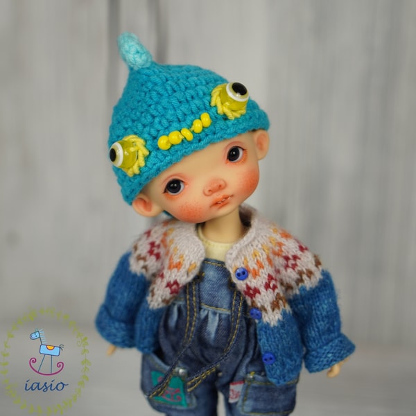 Chapeau Dragon Pour Irrealdoll Engendritos Lati Jaune Nikki Britt Pukifee Crochet Turquoise