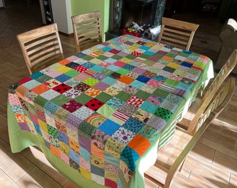 オーダーメイドキルトテーブルクロス ハンドメイドパッチワークキルト