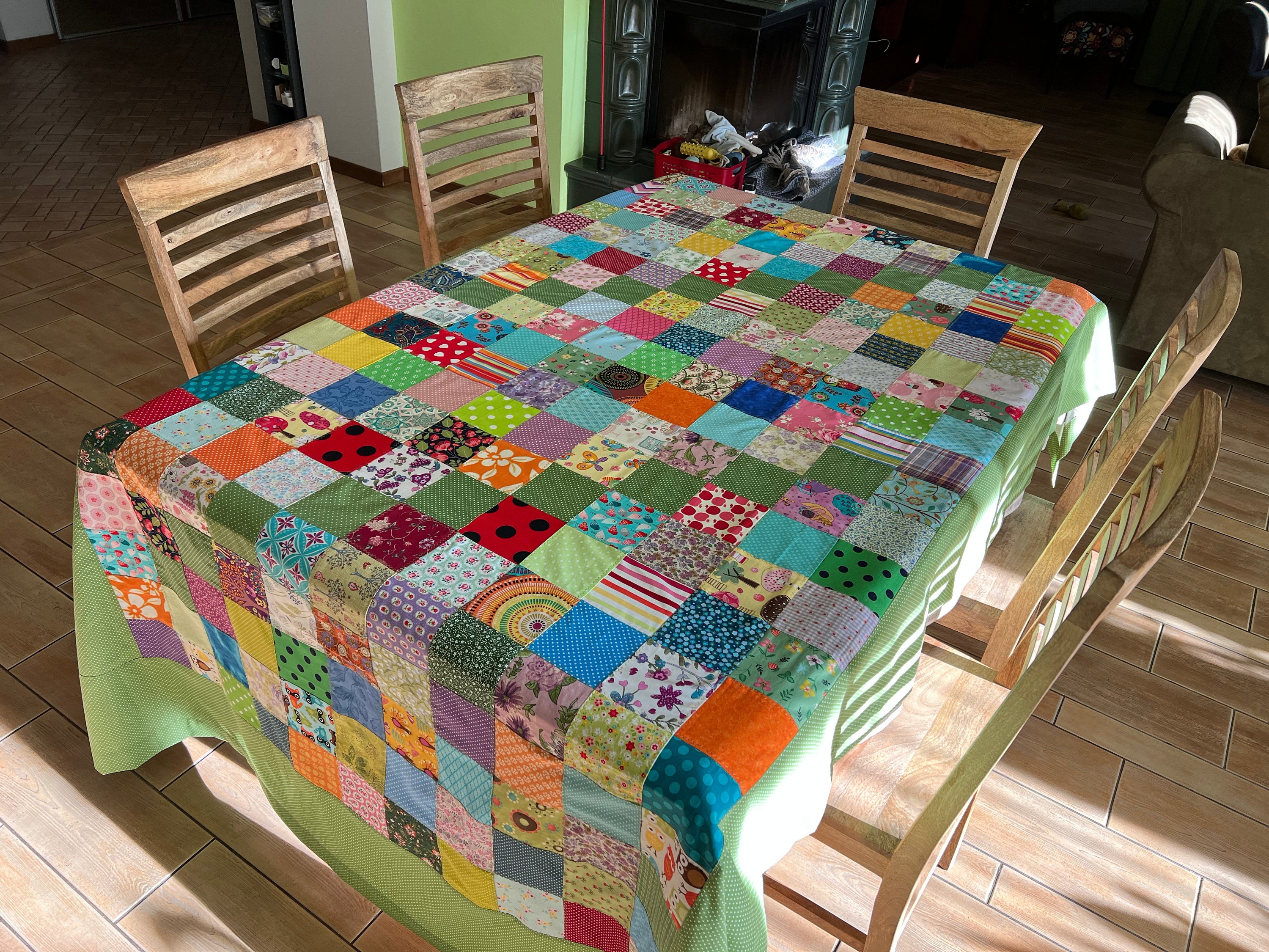 MADE TO ORDER Quilted Tablecloth Handmade Patchwork Quilt - Etsy