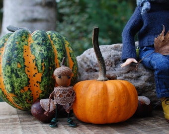 Toy Made From Acorns Handmade Diorama Irrealdoll Lati Blythe Littlefee Tiny Gift For Everyone