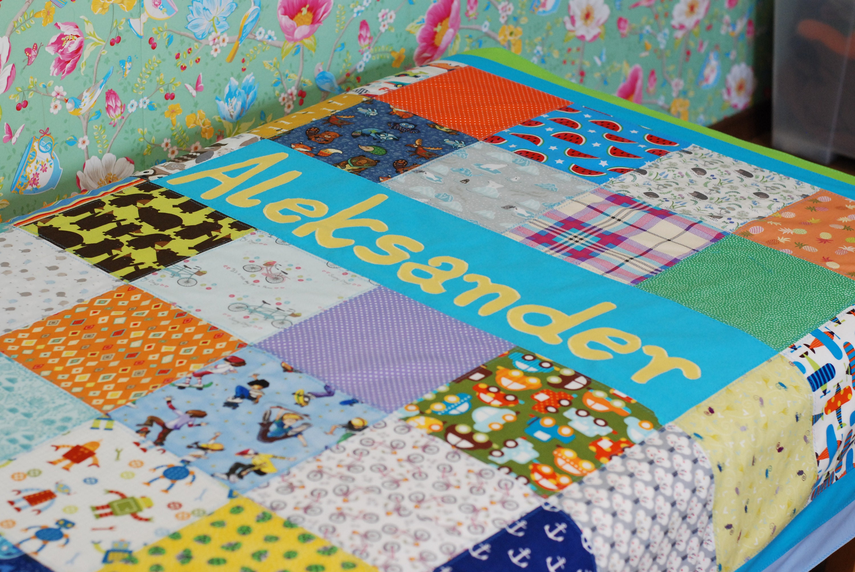 handmade patchwork quilt