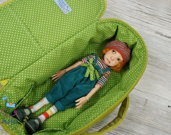 Travel Bags Sleeping Length 32cm Protective Doll Case Blythe Small Stella Nora Faylini Pepper Frankie Meadow Velvet Green Dots